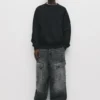 Einfaches Sweatshirt mit Rundhalsausschnitt Einfaches Sweatshirt mit Rundhalsausschnitt