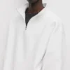 Einfaches Sweatshirt mit Viertelreißverschluss