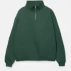 Einfaches Sweatshirt mit Viertelreißverschluss