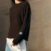 Feiner Pullover mit kombinierter Spitze