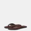 Flache Ledersandalen