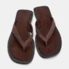 Flache Ledersandalen