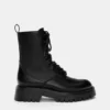 Flache Schnür-Stiefel Flache Schnür-Stiefel