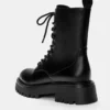 Flache Schnür-Stiefel Flache Schnür-Stiefel