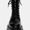 Flache Schnür-Stiefel Flache Schnür-Stiefel