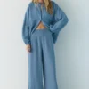 Fließende Hose im Gaze-Look