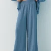 Fließende Hose im Gaze-Look