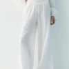Fließende Hose im Gaze-Look