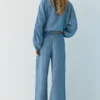 Fließende Hose im Gaze-Look