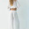 Fließende Hose im Gaze-Look