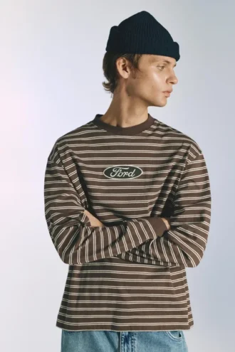 Ford-T-Shirt mit Streifen