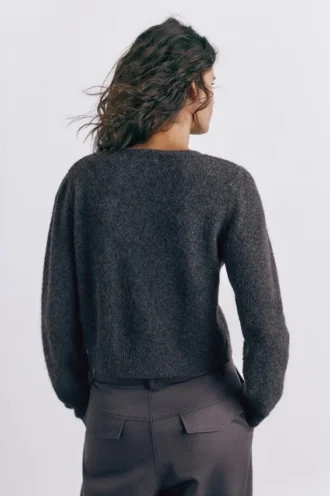 Geknöpfte Strickjacke
