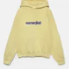 Gelber Hoodie mit Grafik