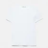 Geripptes Kurzarm-T-Shirt Geripptes Kurzarm-T-Shirt