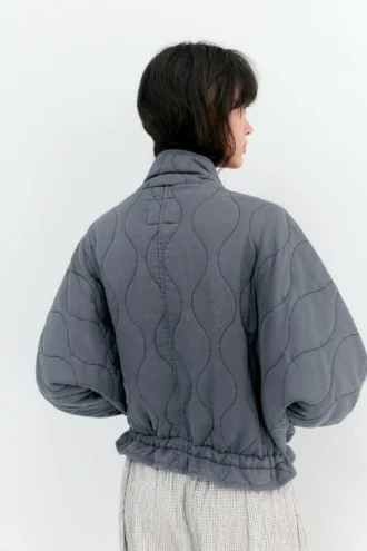 Gesteppte Jacke mit Stehkragen