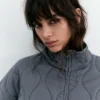 Gesteppte Jacke mit Stehkragen