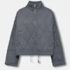 Gesteppte Jacke mit Stehkragen
