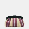 Gestreifte Clutch-Tasche Gestreifte Clutch-Tasche