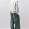 Gestreifter Pullover mit Stwd-Stickerei Gestreifter Pullover mit Stwd-Stickerei