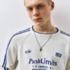 Gestreifter Pullover mit Stwd-Stickerei Gestreifter Pullover mit Stwd-Stickerei