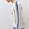 Gestreifter Pullover mit Stwd-Stickerei Gestreifter Pullover mit Stwd-Stickerei