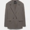 Gestreifter Zweireiher-Blazer