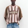 Gestreiftes Amsterdam-Fußball-T-Shirt