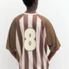 Gestreiftes Amsterdam-Fußball-T-Shirt