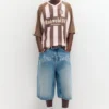 Gestreiftes Amsterdam-Fußball-T-Shirt