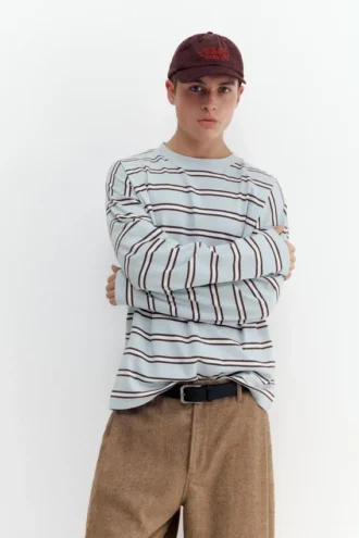 Gestreiftes Langarm-T-Shirt