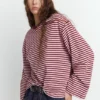 Gestreiftes Langarm-T-Shirt