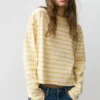 Gestreiftes Langarm-T-Shirt