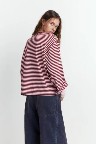 Gestreiftes Langarm-T-Shirt