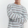 Gestreiftes Langarm-T-Shirt Gestreiftes Langarm-T-Shirt