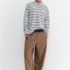 Gestreiftes Langarm-T-Shirt Gestreiftes Langarm-T-Shirt
