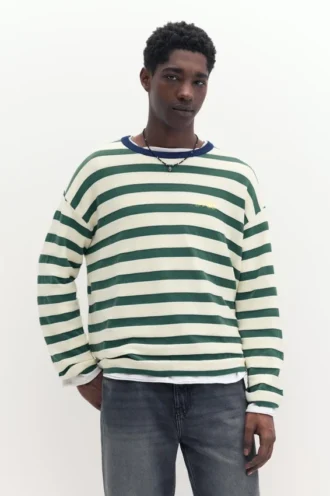 Gestreiftes Strick-T-Shirt