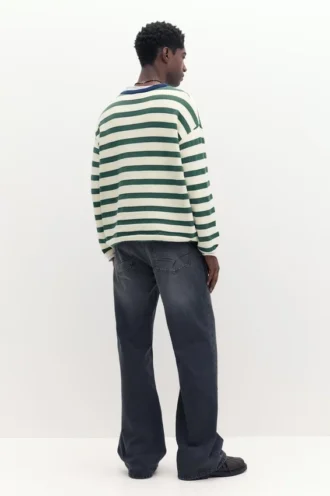 Gestreiftes Strick-T-Shirt