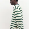 Gestreiftes Strick-T-Shirt Gestreiftes Strick-T-Shirt