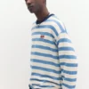 Gestreiftes Strick-T-Shirt Gestreiftes Strick-T-Shirt