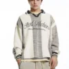 Gestreiftes STWD-Football-Poloshirt