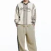 Gestreiftes STWD-Football-Poloshirt
