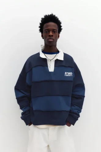 Gestreiftes STWD-Poloshirt