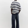 Gestreiftes STWD-Poloshirt aus gestricktem Stoff