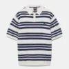 Gestreiftes STWD-Poloshirt aus gestricktem Stoff