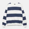 Gestreiftes Sweatshirt mit Rundhalsausschnitt Gestreiftes Sweatshirt mit Rundhalsausschnitt