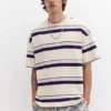Gestreiftes T-Shirt mit kurzen Ärmeln