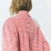 Gingham-Kariertes Bandana-Hemd