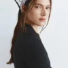 Halbtransparentes Bandana mit Polka-Dots