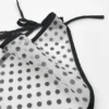 Halbtransparentes Bandana mit Polka-Dots