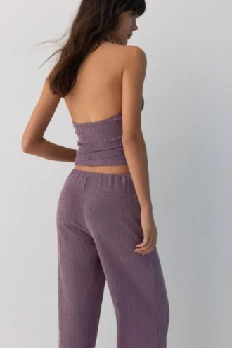 Halter-Top aus Krepp
